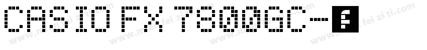Casio fx 7800GC字体转换